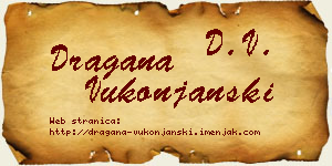 Dragana Vukonjanski vizit kartica